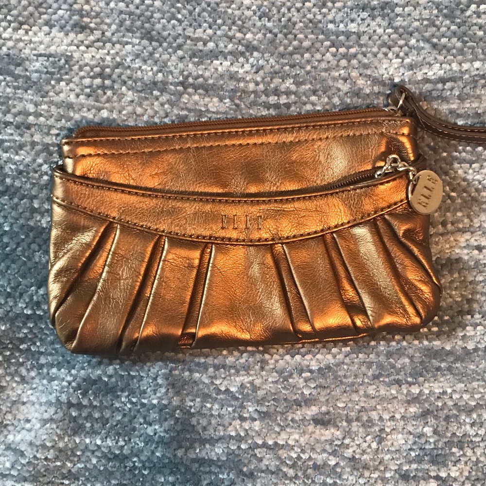 Bronze Elle Wristlet